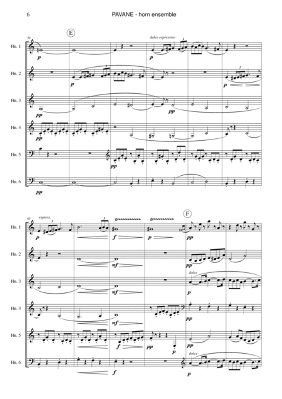 Pavane, op. 50 Pavane, op. 50 Horn scores gallery preview page 6