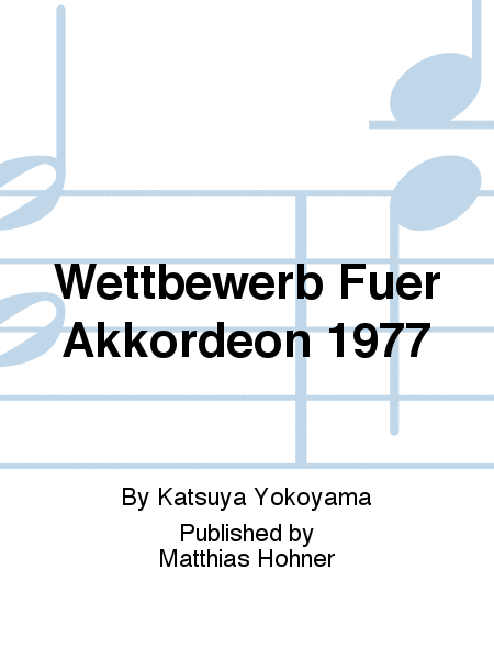 WETTBEWERB FUER AKKORDEON 1977