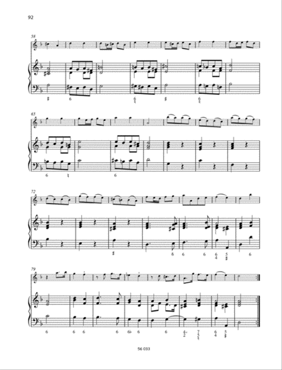 Sonata D minor, Op. 2 No. 2 Alto Recorder scores gallery preview page 5