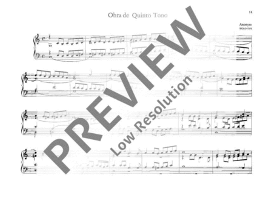 Organ Music of the spanish baroque Period Organ scores gallery preview page 14