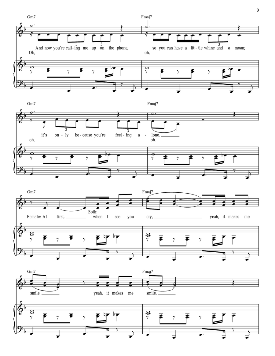 Smile (Vocal Duet) Piano, Vocal scores gallery preview page 3