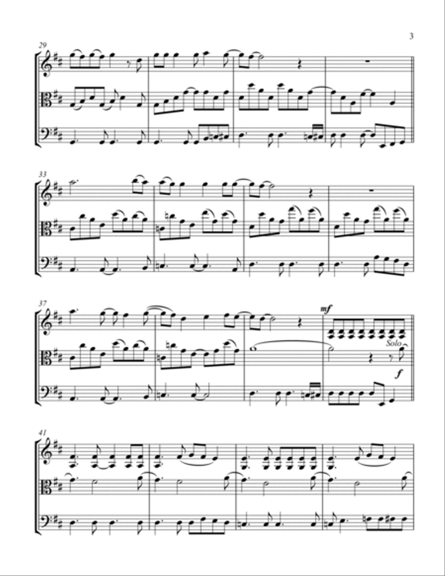 Sweet Child O' Mine Sweet Child O' Mine String Trio scores gallery preview page 3
