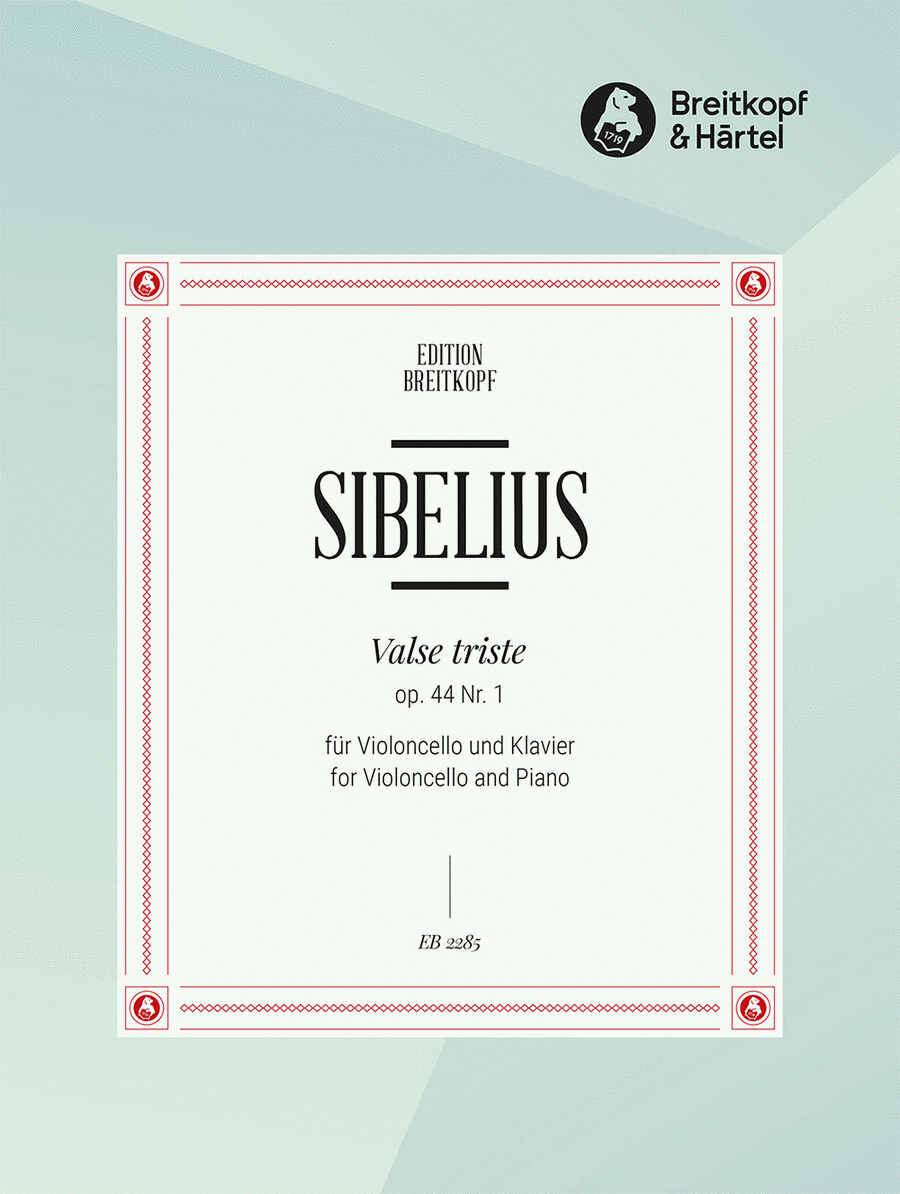 Valse triste Op. 44/1 Valse triste Op. 44/1 Piano Accompaniment scores gallery preview page 1