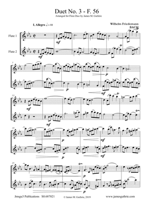 WF Bach: Duet No. 3 for Flute Duo