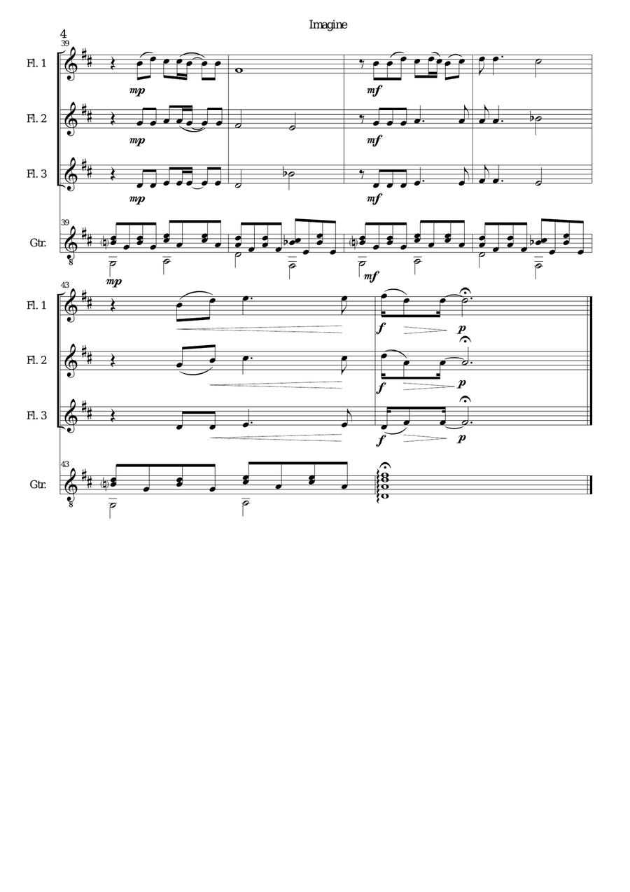 Imagine Flute scores gallery preview page 4