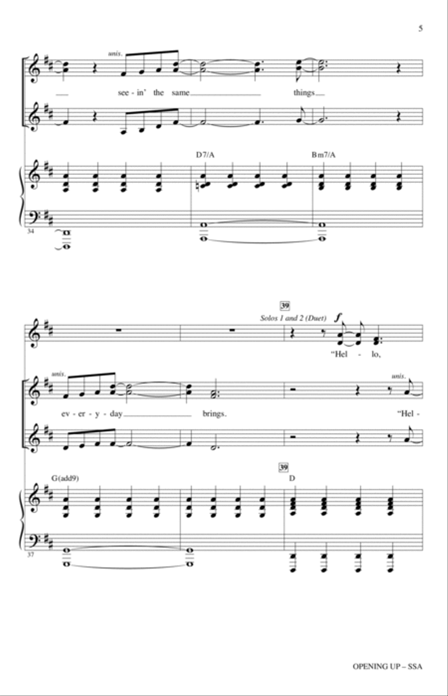 Opening Up (from Waitress The Musical) (arr. Mac Huff) SSA scores gallery preview page 4