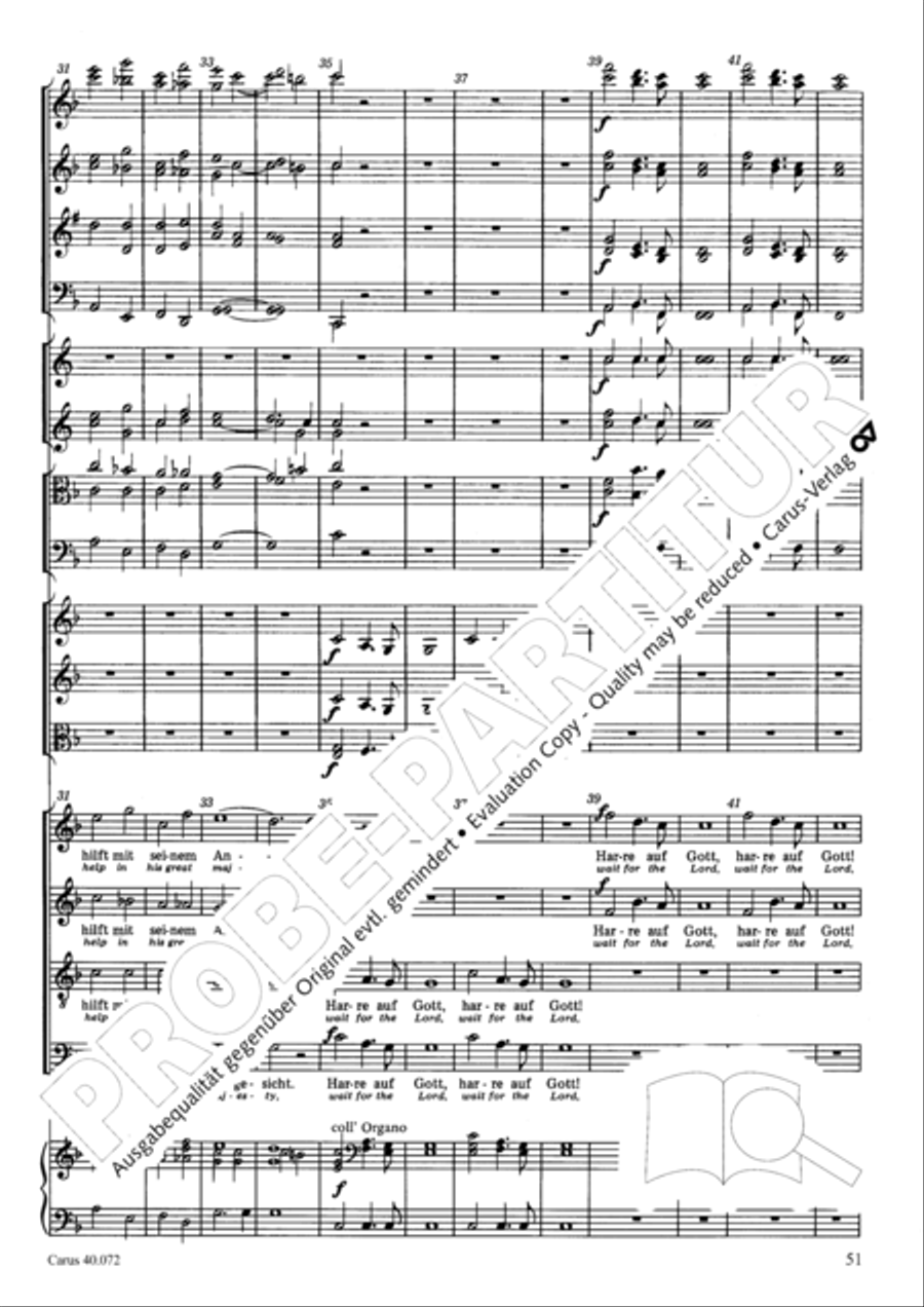 Psalm 42 Psalm 42 4-Part scores gallery preview page 51