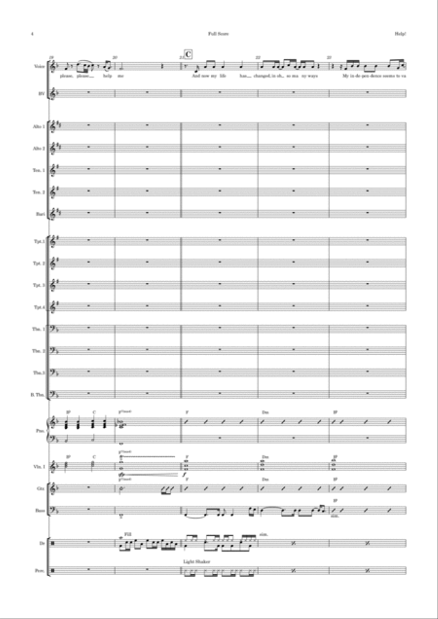 Help! Jazz Ensemble scores gallery preview page 4