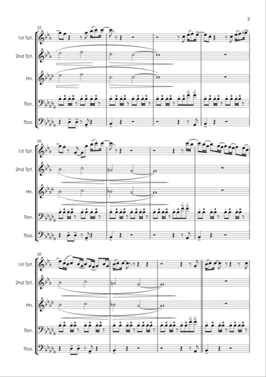 Papa Was A Rollin' Stone Papa Was A Rollin' Stone Horn scores gallery preview page 5