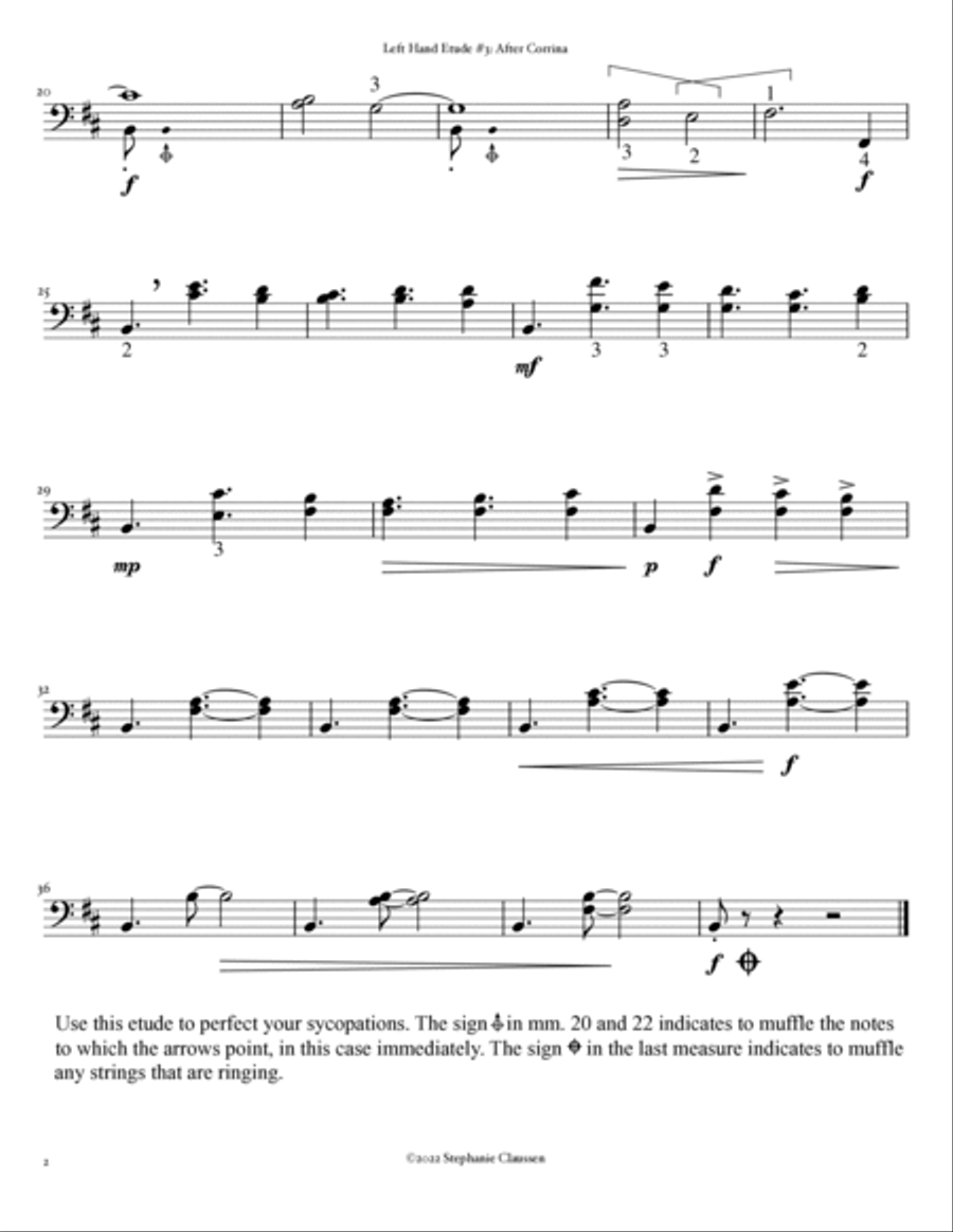 Left Hand Etude Collection #1 Harp scores gallery preview page 6