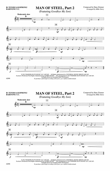 Man of Steel, Part 2: B-flat Tenor Saxophone
