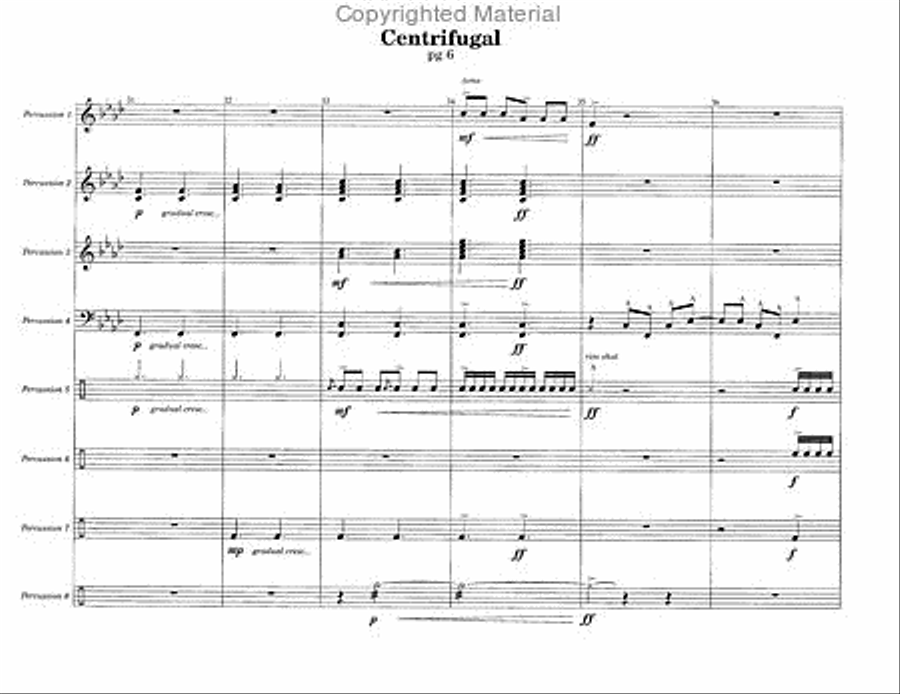Centrifugal Centrifugal Percussion Ensemble scores gallery preview page 3