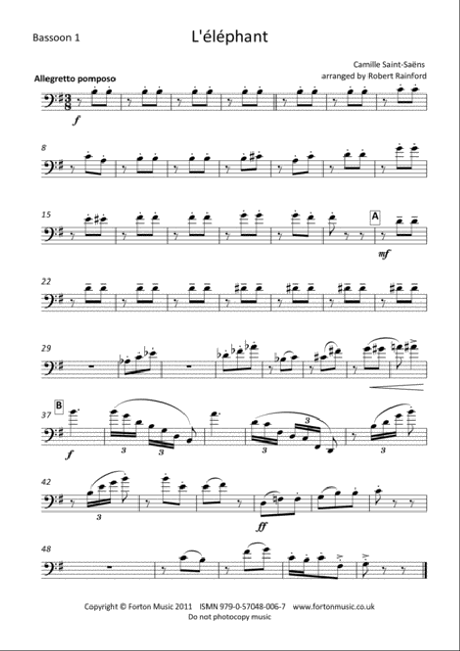 L'elephant Bassoon Quartet scores gallery preview page 4