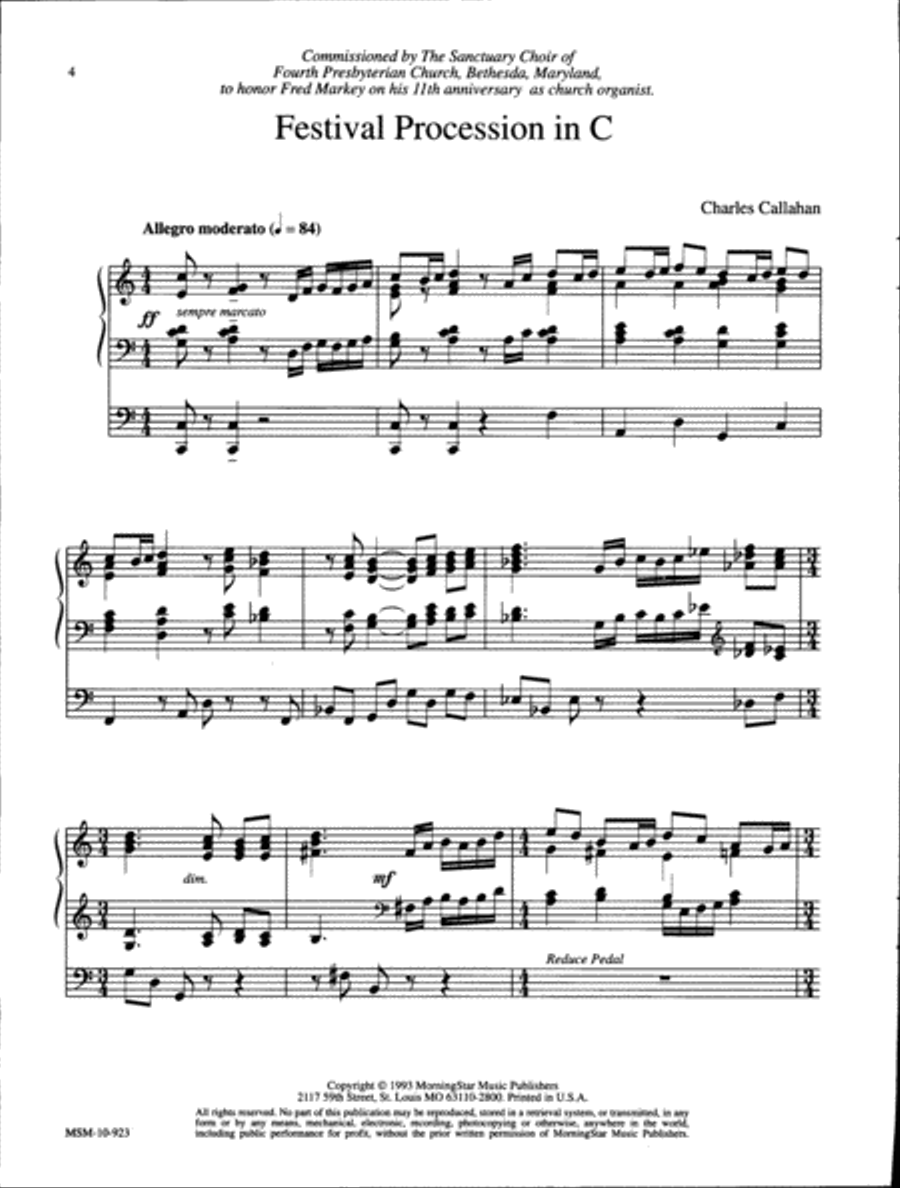 Fanfares and Flourishes for Organ Organ Solo scores gallery preview page 2