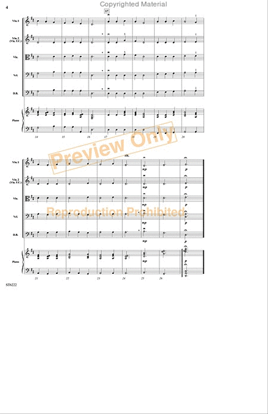 Two Winter Sketches String Orchestra scores gallery preview page 3