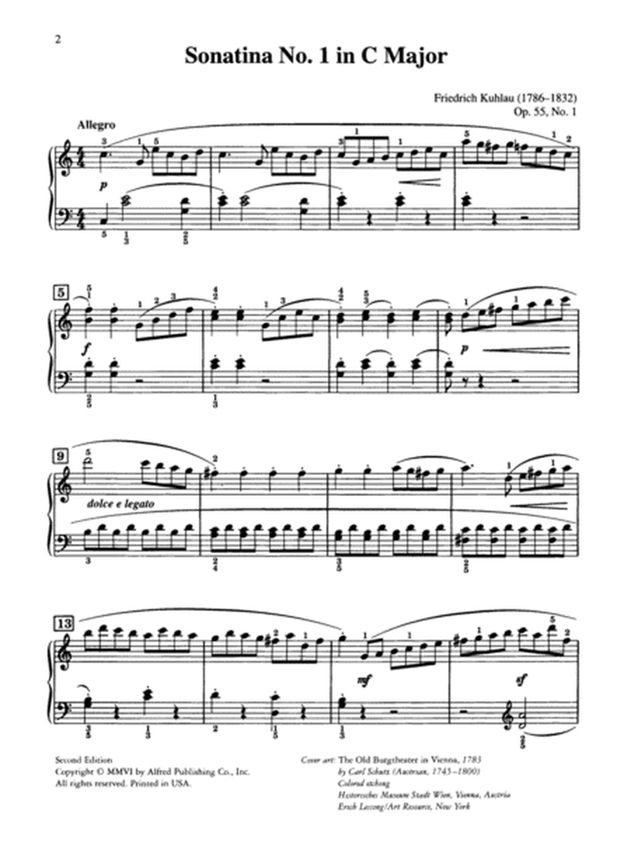 Kuhlau: Sonatina No. 1 in C Major, Opus 55