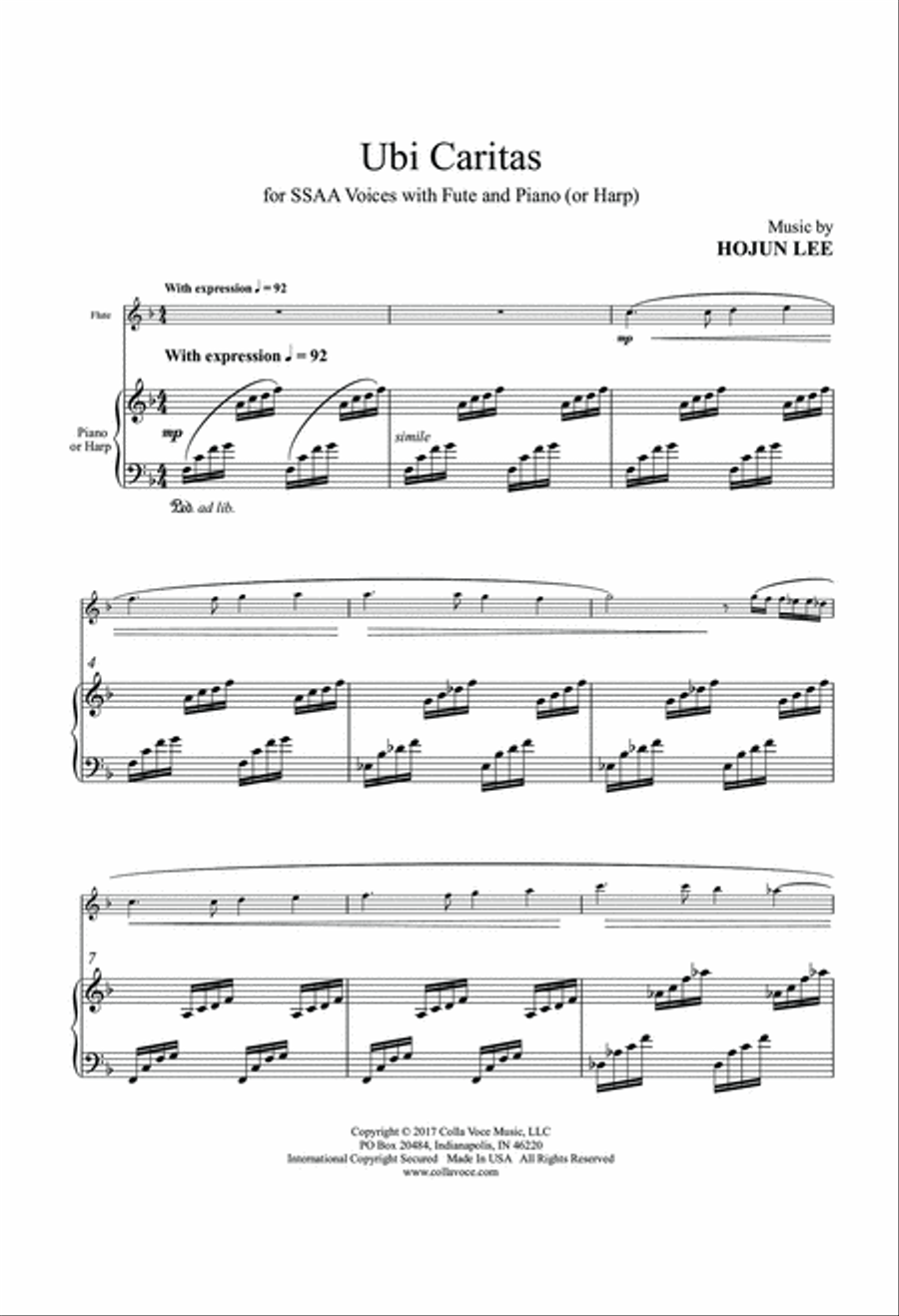 Ubi Caritas Ubi Caritas SSAA scores gallery preview page 2