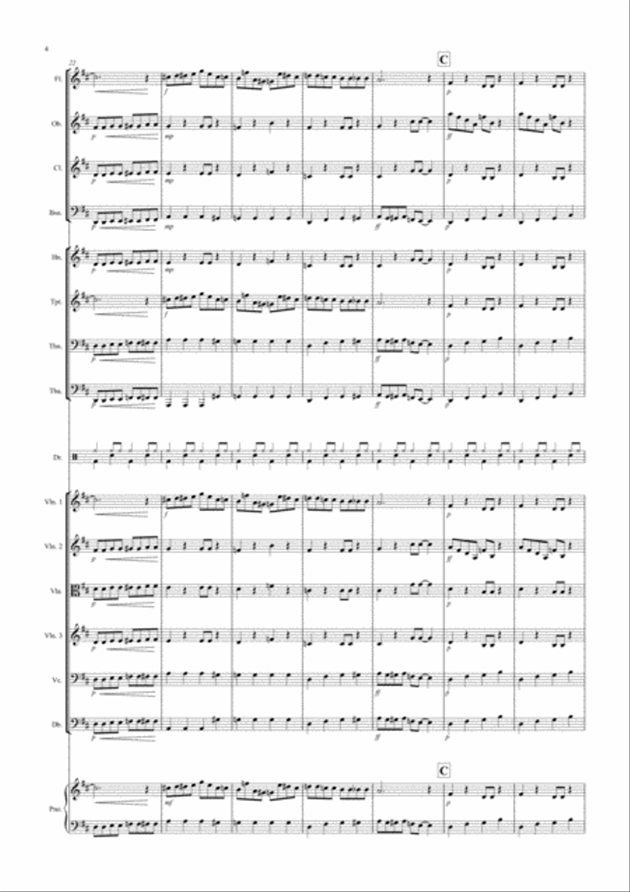 Laundrette Blues! for School Orchestra Full Orchestra scores gallery preview page 4