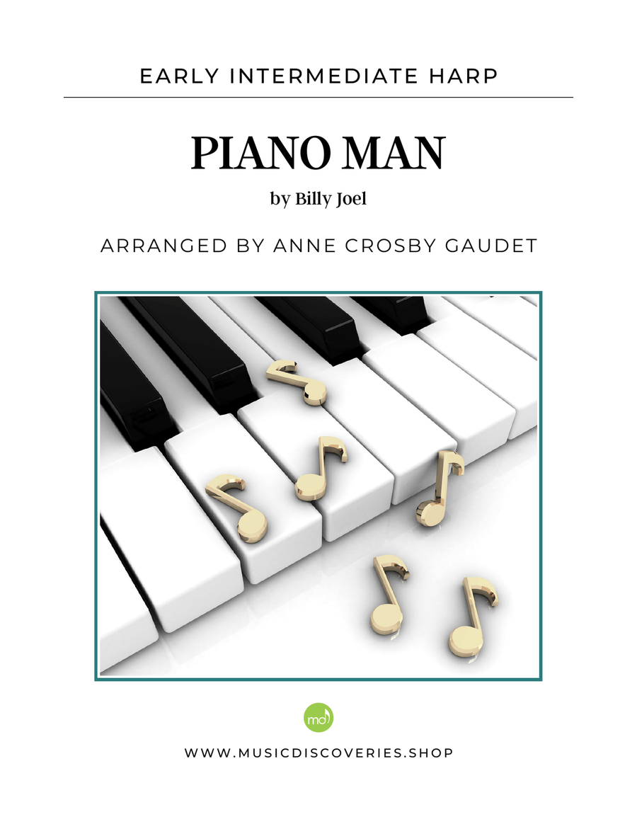Piano Man Celtic Harp scores gallery preview page 1
