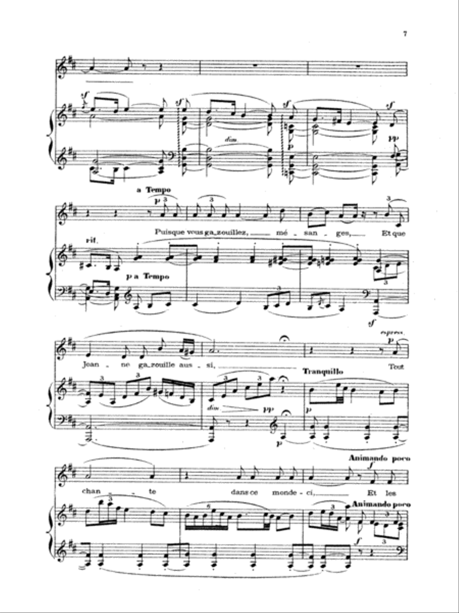 Chabrier: Recueil de Melodies Voice scores gallery preview page 3