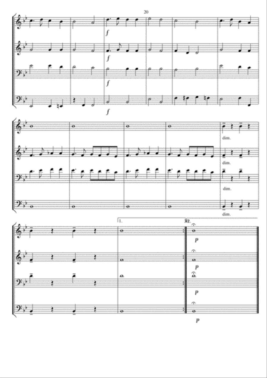 St. Anthony Chorale by Brahms arranged for Flexible ensemble by David Catherwood Concert Band scores gallery preview page 2