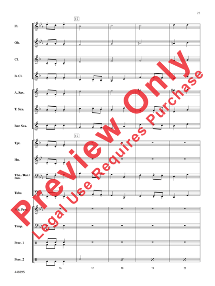 Three Miniature Nutcrackers Concert Band scores gallery preview page 23
