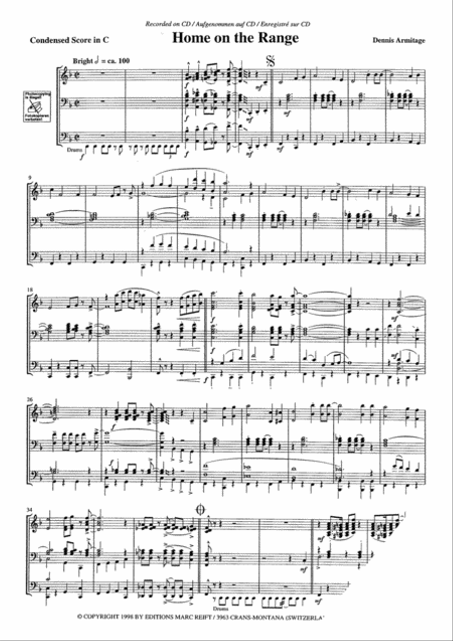 Home On The Range Concert Band scores gallery preview page 4