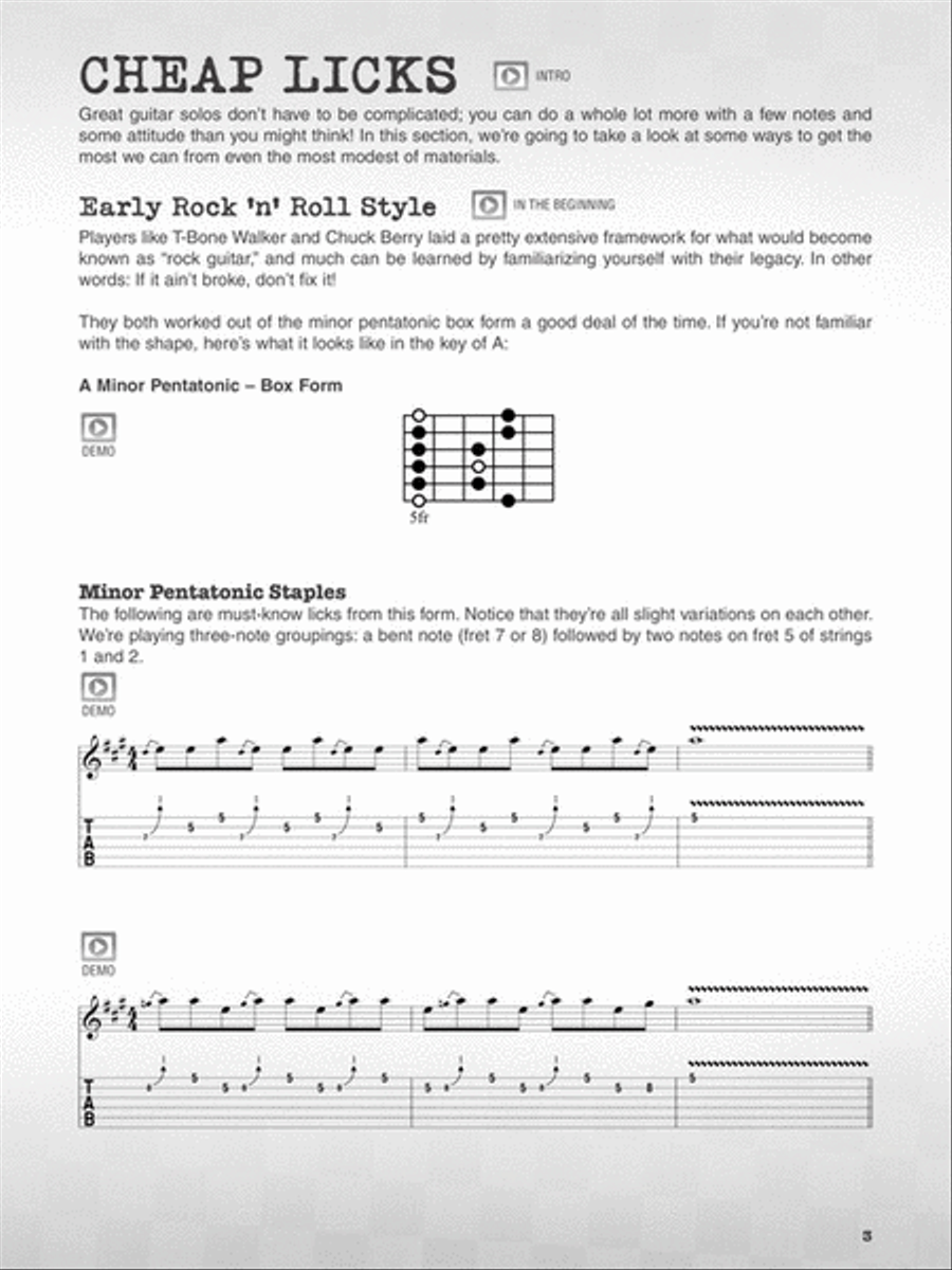 Rick Nielsen's Cheap Licks Guitar Tablature scores gallery preview page 3