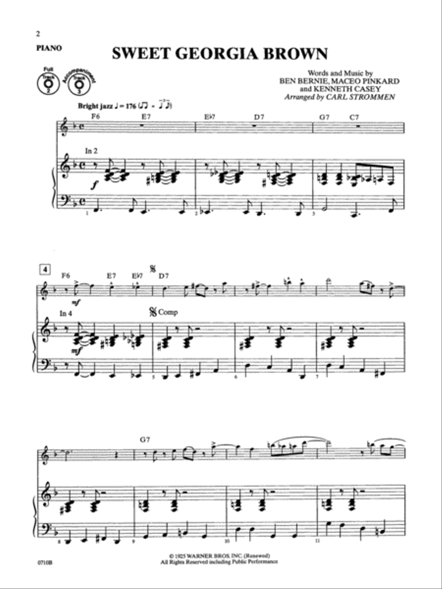 Movie Songs by Special Arrangement (Jazz-Style Arrangements with a Variation) Piano scores gallery preview page 6