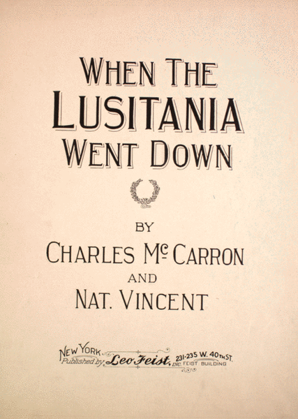 When the Lusitania Went Down