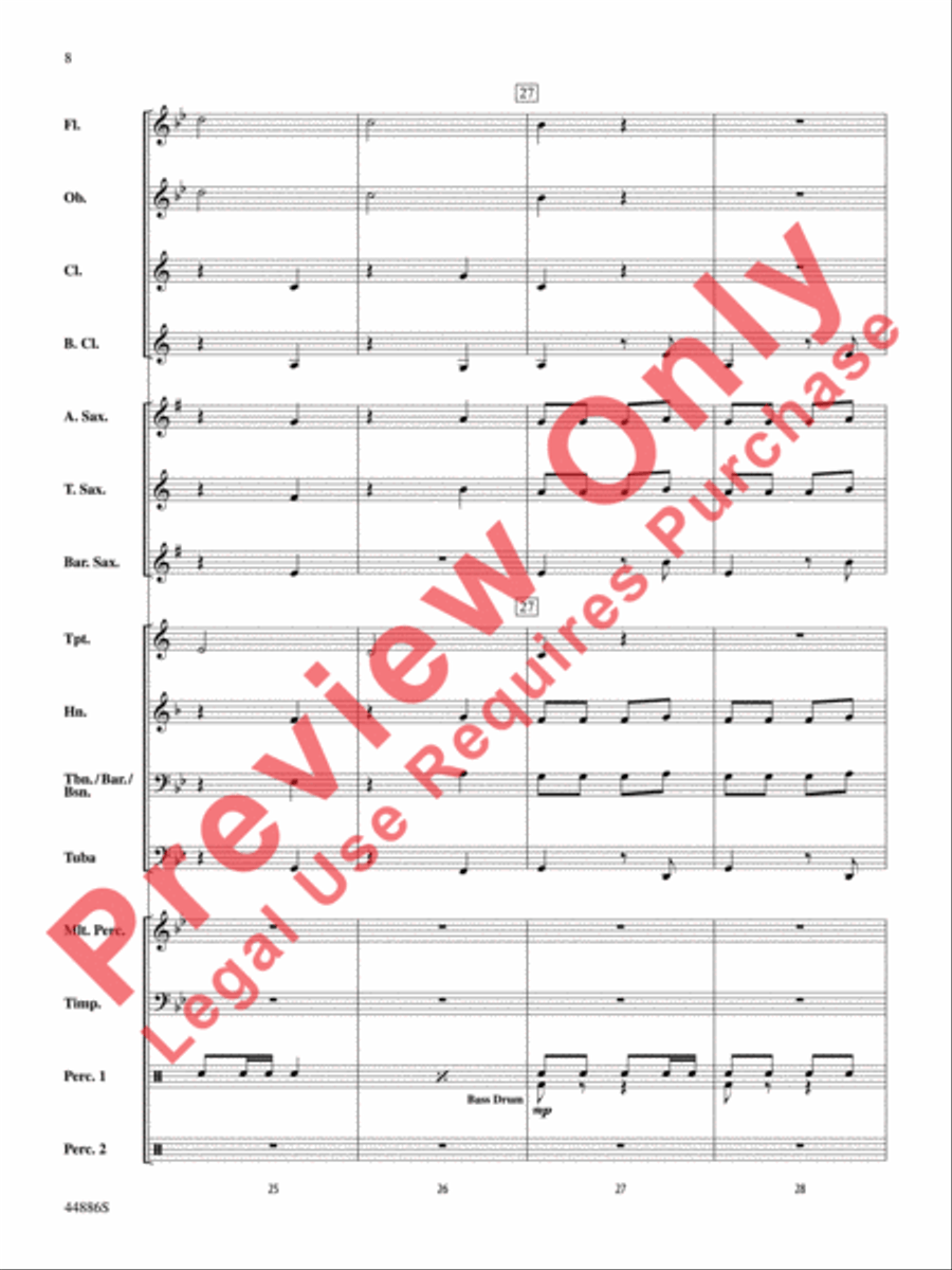 A Whole Lot of Christmas Concert Band scores gallery preview page 9