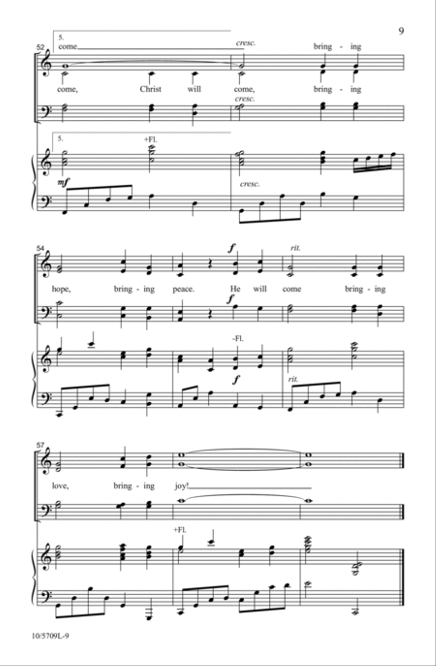 Preparing Our Hearts Preparing Our Hearts 4-Part scores gallery preview page 9