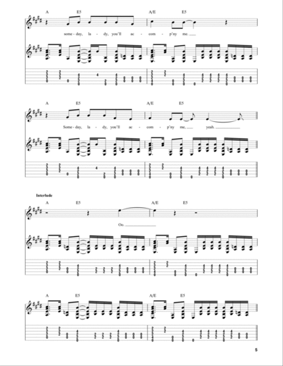 You'll Accomp'ny Me Electric Guitar scores gallery preview page 5