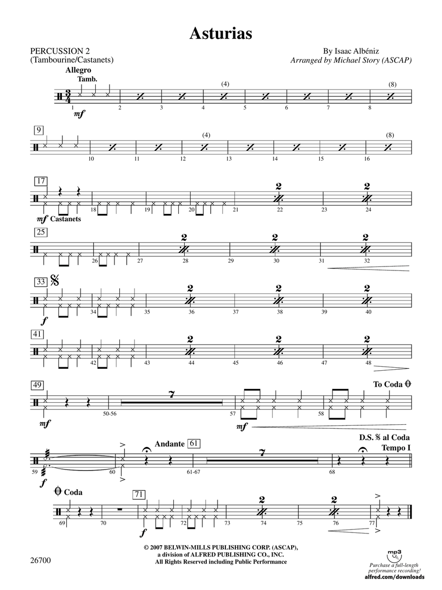 Asturias: 2nd Percussion