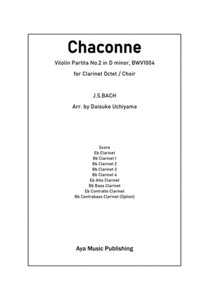 Book cover for Bach Chaconne for Clarinet Octet / Choir