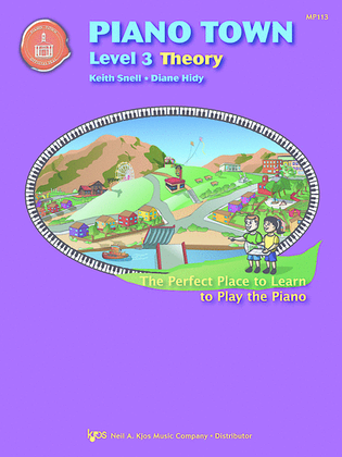 Book cover for Piano Town, Theory - Level 3
