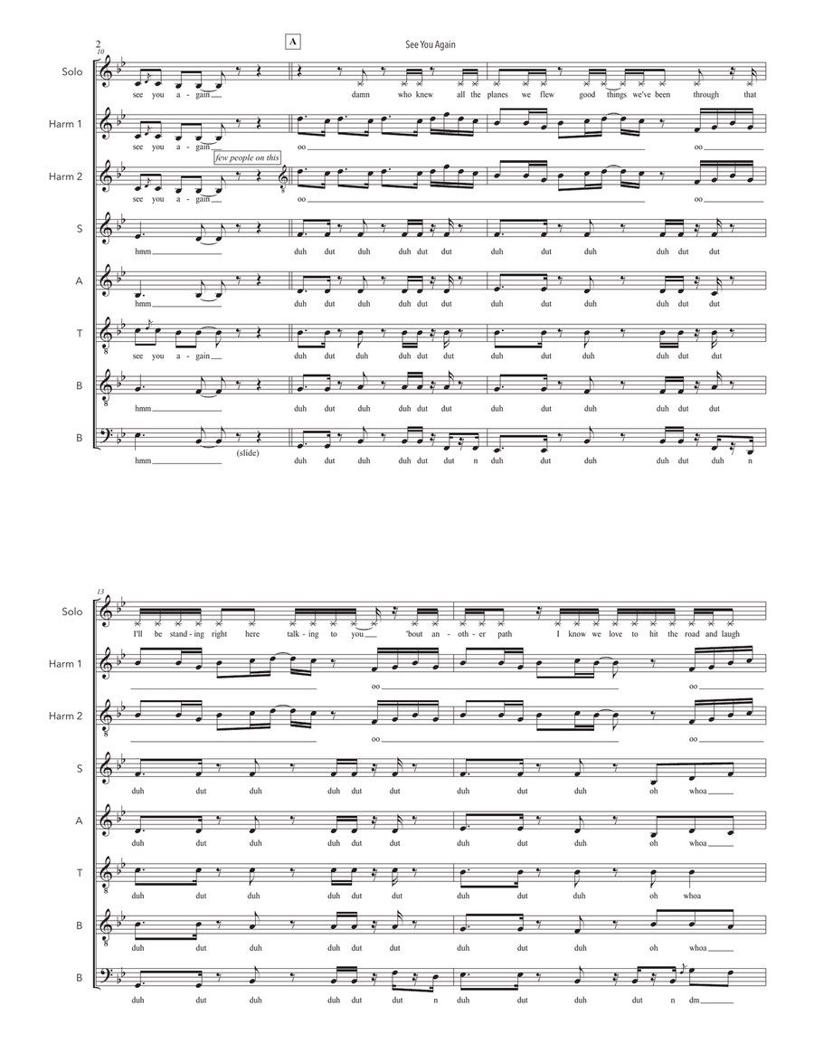 See You Again 4-Part scores gallery preview page 2