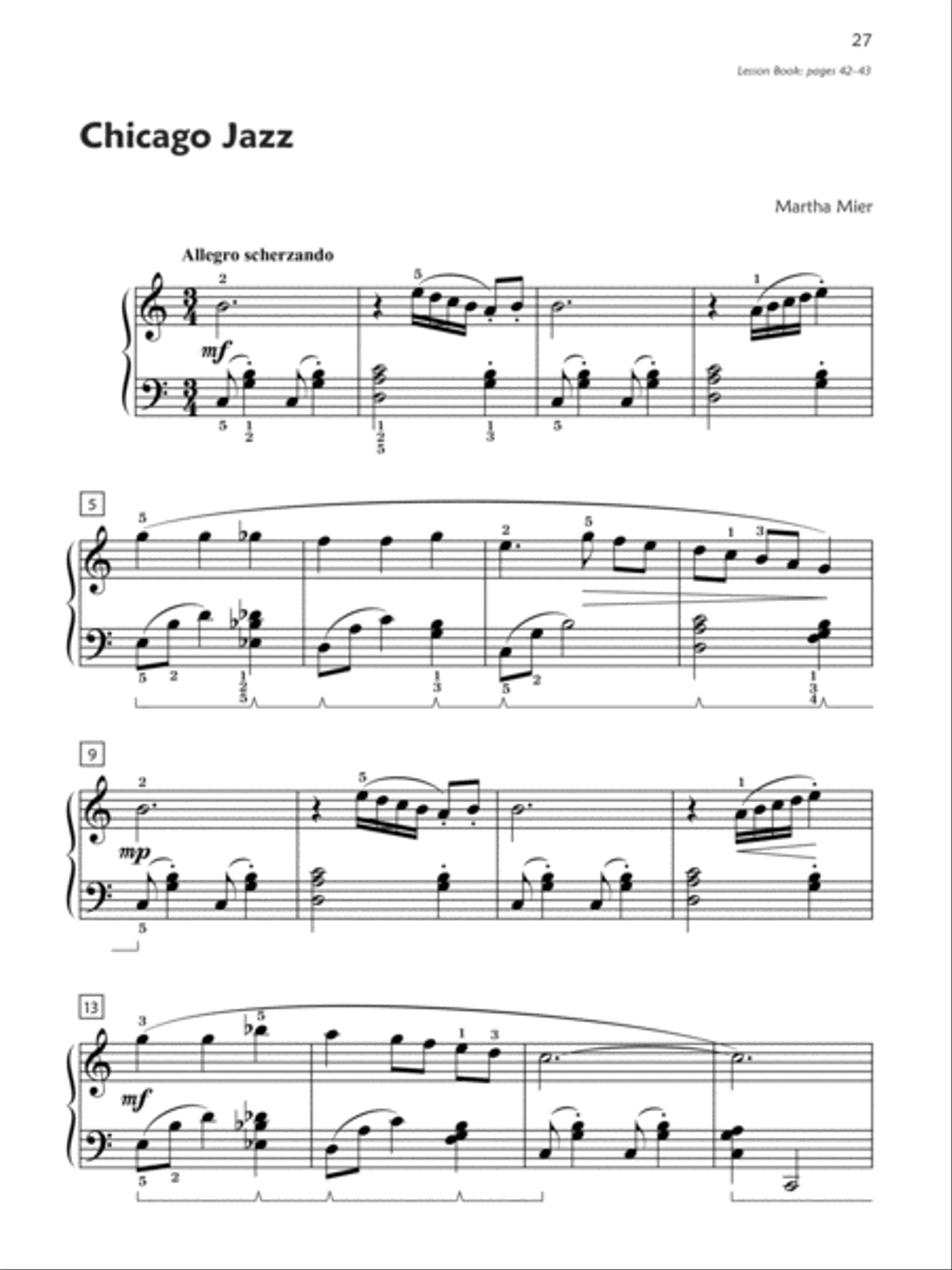 Premier Piano Course -- Jazz, Rags & Blues, Book 4 Piano Method scores gallery preview page 9