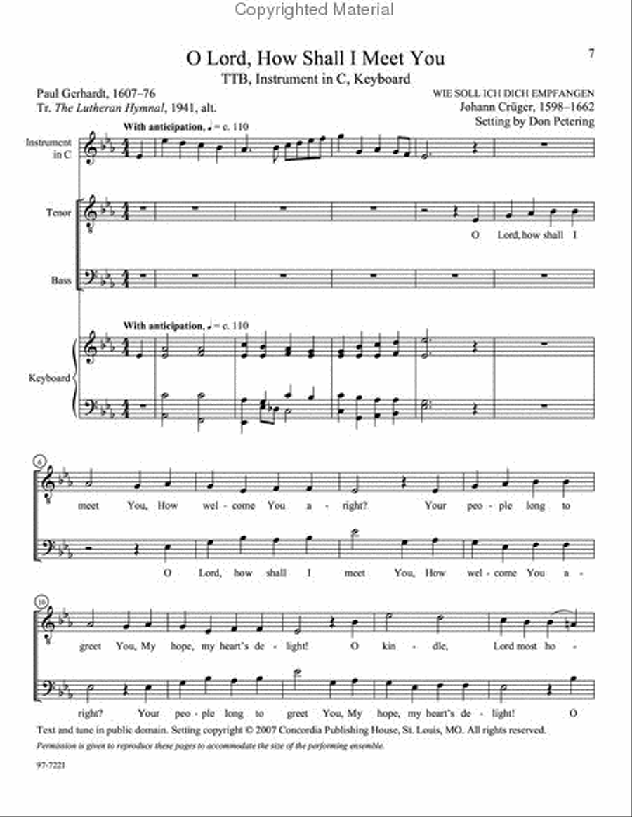 Sing, Men of God, Vol. 1 TTBB scores gallery preview page 3