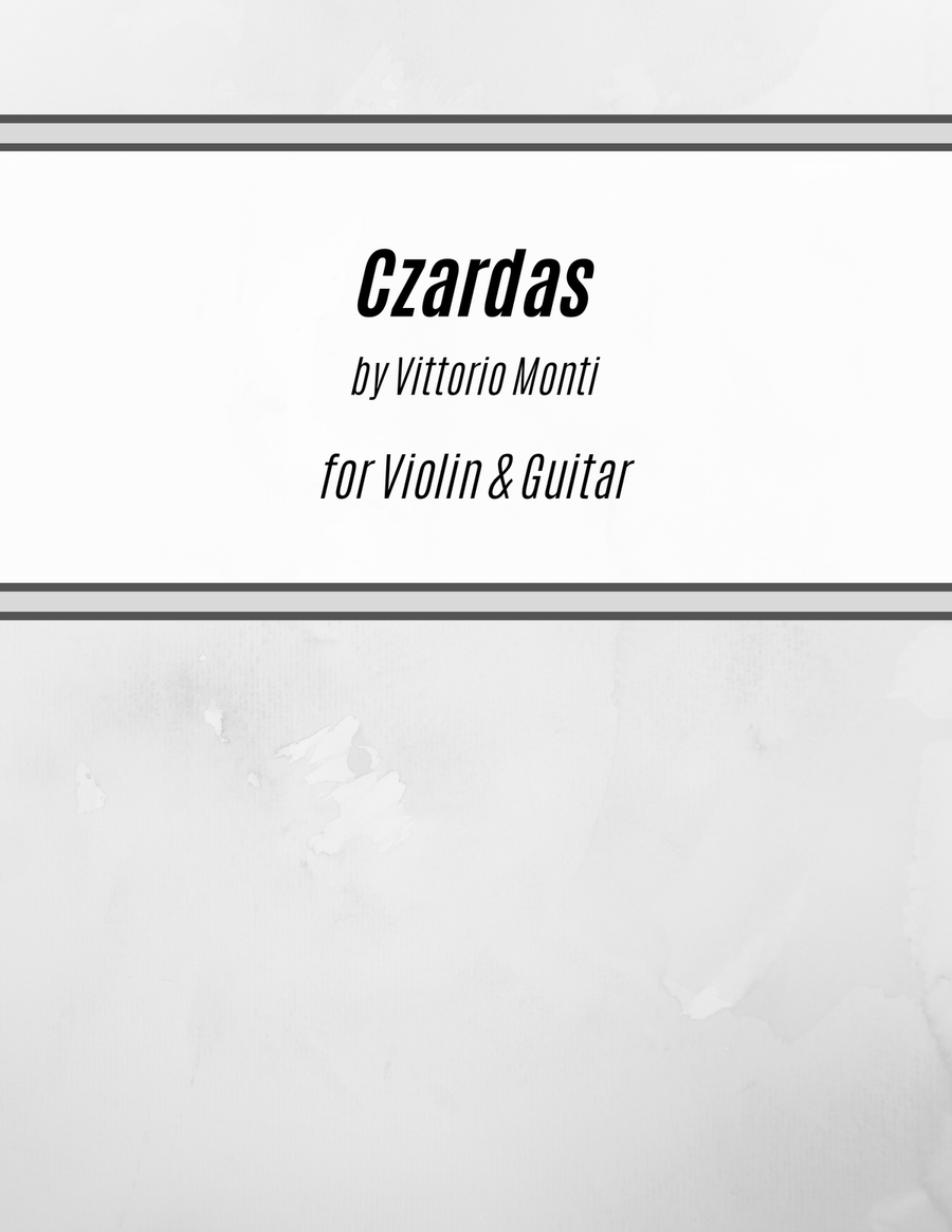 Czardas (for Violin and Guitar) String Duet scores gallery preview page 1