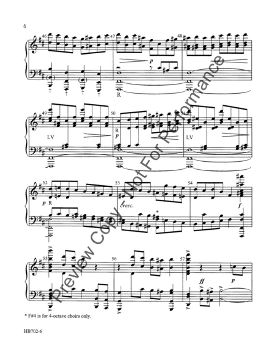 Bourree (revised) Handbell Choir scores gallery preview page 7