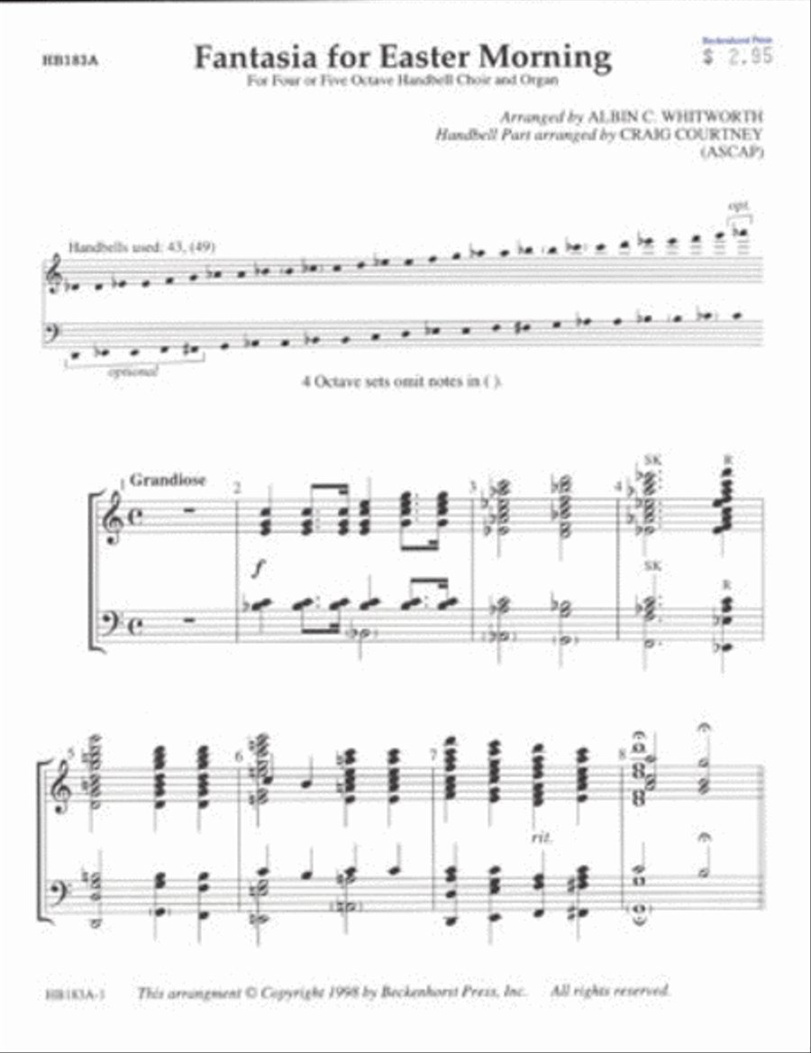Fantasia for Easter Morning - handbell part 5-Octaves scores gallery preview page 1