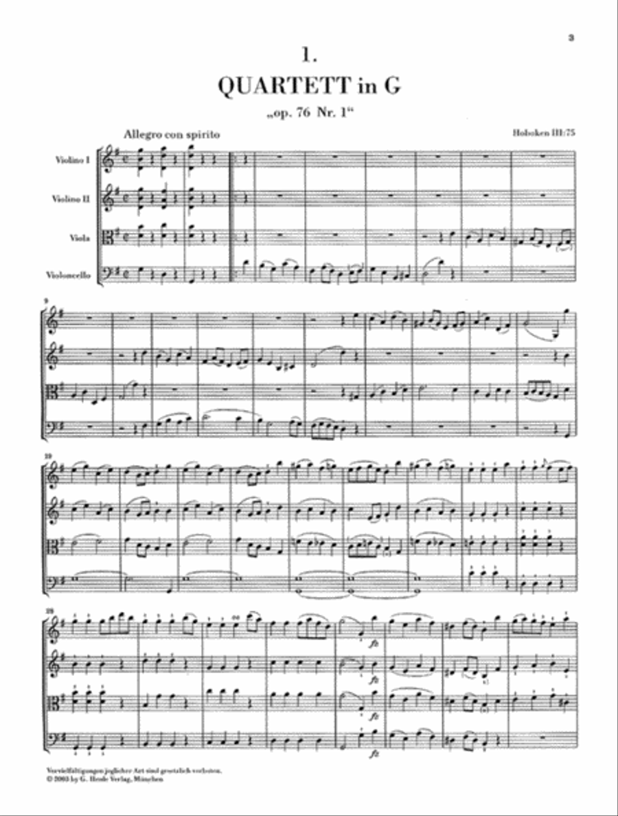 String Quartets Op. 76, 77, 103 String Quartet scores gallery preview page 2
