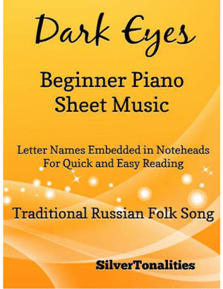 Book cover for Dark Eyes Beginner Piano Sheet Music