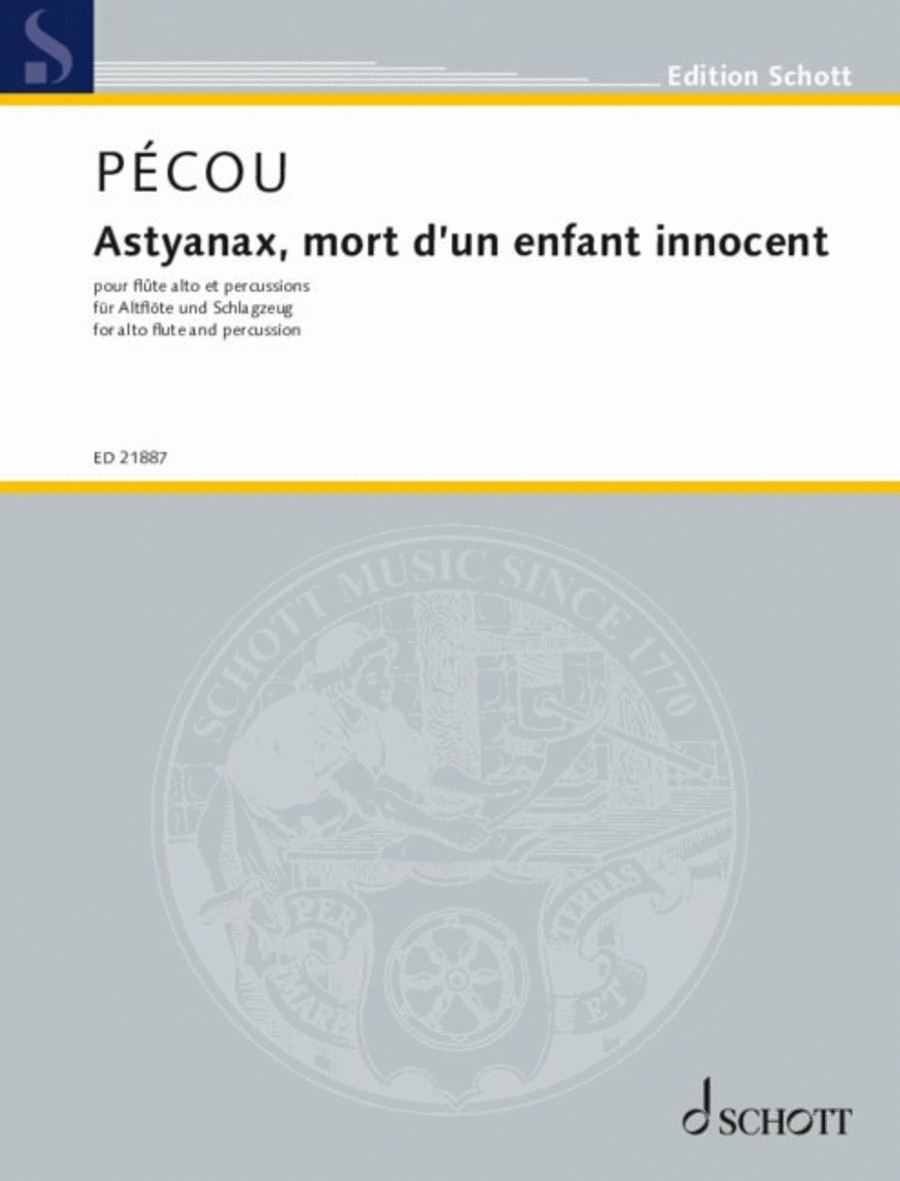 Book cover for Astyanax, mort d'un enfant innocent