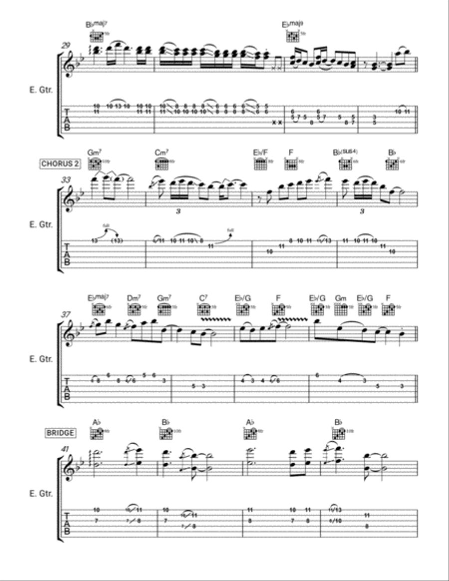 Mi Amor Por Ti Electric Guitar scores gallery preview page 3