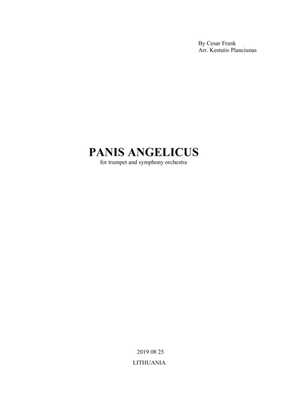 Panis Angelicus (For Trumpet in Bb and symphony orchestra)