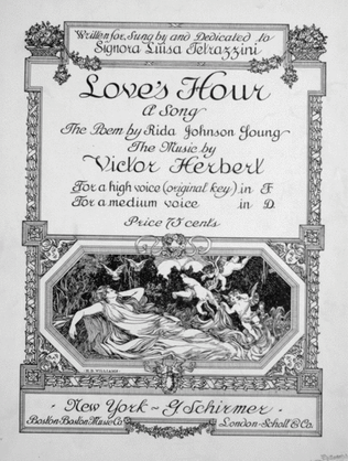 Book cover for Love's Hour. A Song