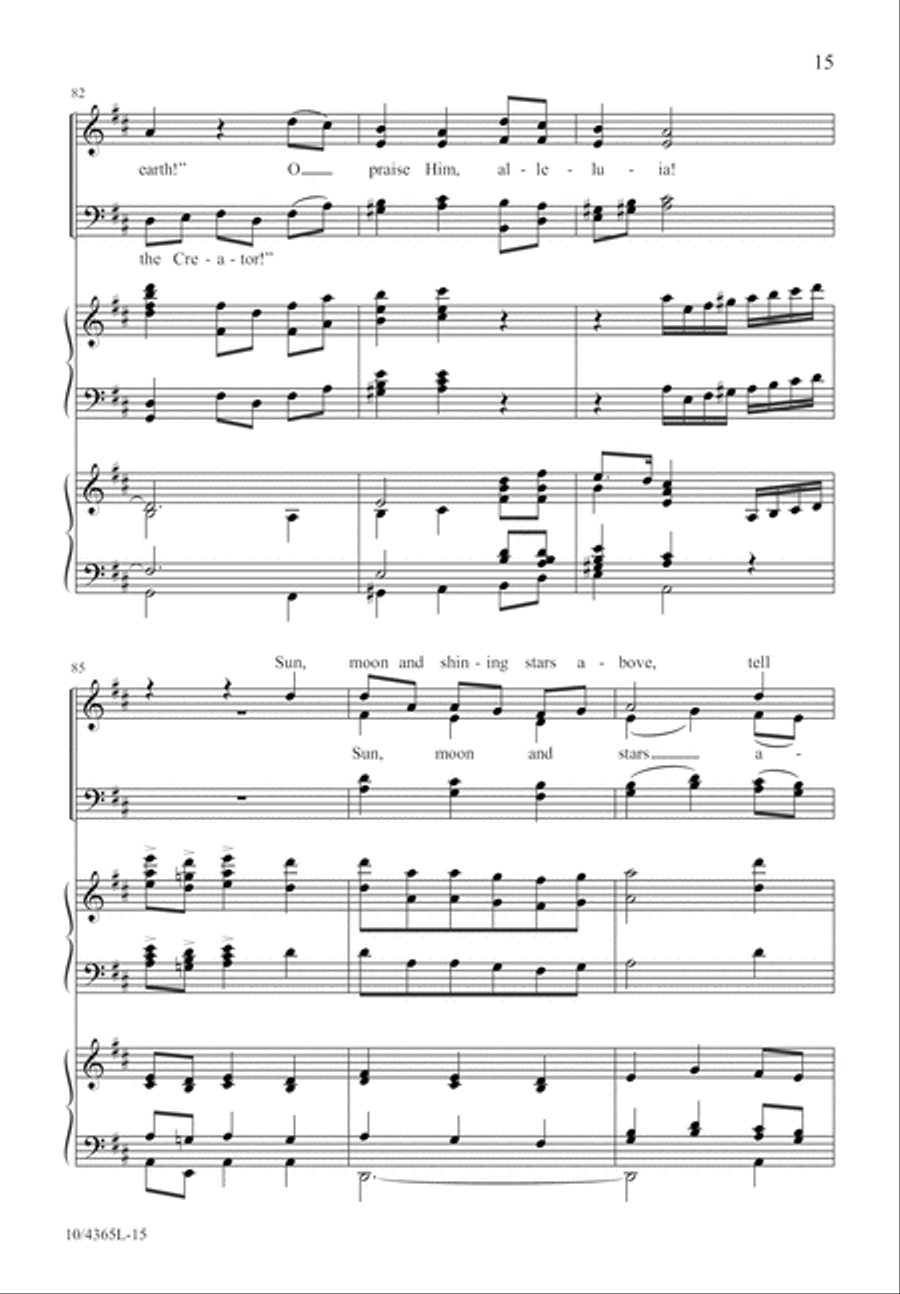 Hear How the Bells of Christmas Play 4-Part scores gallery preview page 15