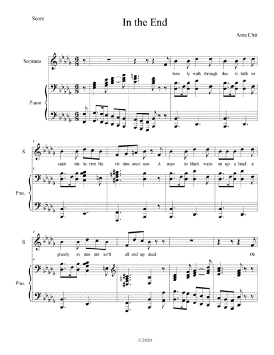 In the End In the End Voice scores gallery preview page 1